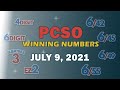 P49M Jackpot Ultra Lotto 6/58, EZ2, Suertres, 4Digit, and Megalotto 6/45 | July 9, 2021