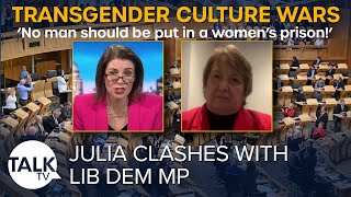 Julia Hartley-Brewer clashes with Lib Dem MP over transwomen in women's prisons