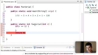 Factorial Program in Java with Recursion #70