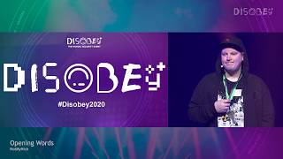 [Disobey 2020] Opening Remarks - NotMyNick