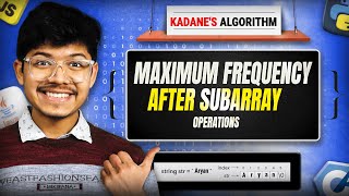 3434. Maximum Frequency After Subarray Operation | Modified Kadane's Algorithm