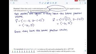 MTH 112 Introduction to Vectors