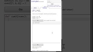 🧮 CodingBat – Python - List1 - 05 sum3 #pythonprogramming #computer #codingbat #pythonprogramming