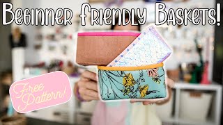 Scrap Friendly Fabric Baskets - A Quick Project and Free Pattern Great For Beginners!