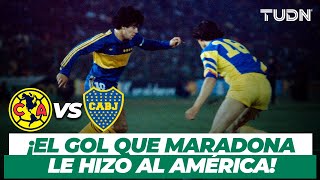 ¡Así fue el gol que Maradona le hizo al América! | América vs Boca Juniors | TUDN