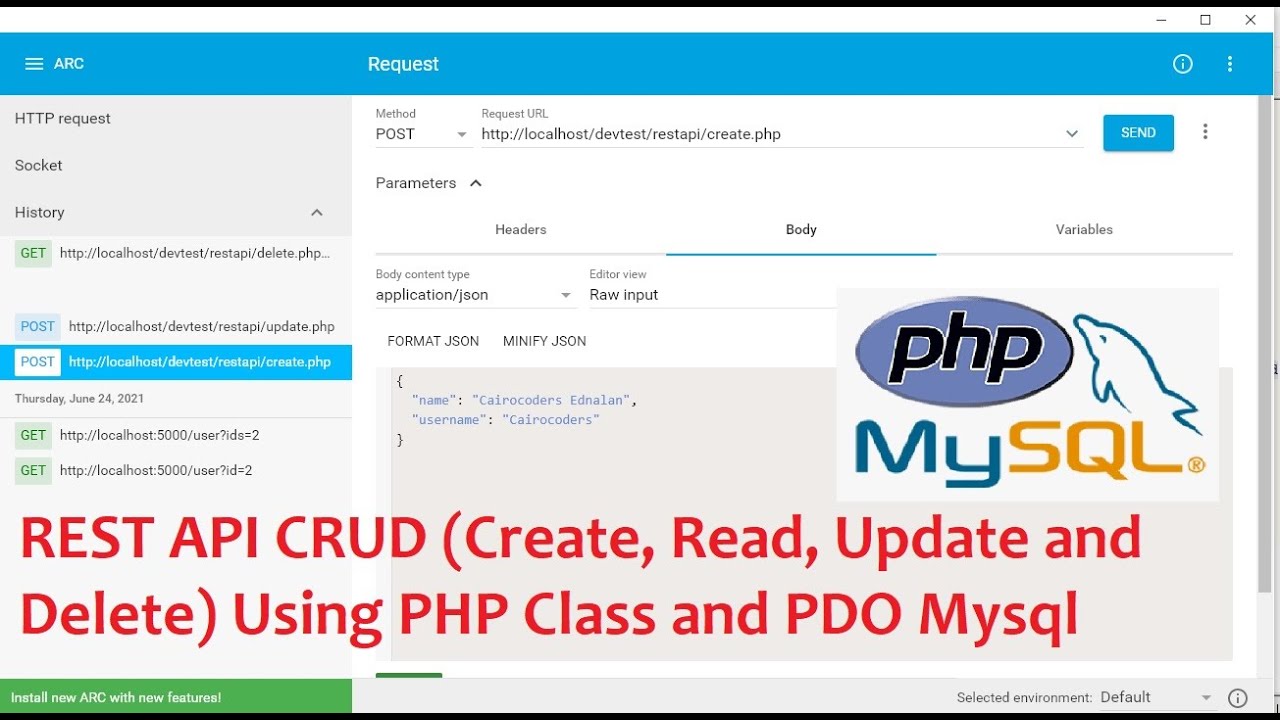 REST API CRUD (Create, Read, Update And Delete) Using PHP Class And PDO ...