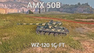 AMX 50B and WZ-120 1G-FT • WoT Blitz Gameplay #tanksblitz