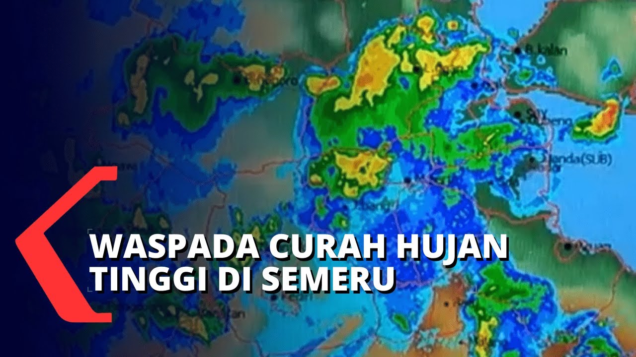 BMKG Sebut Potensi Curah Hujan Tinggi Di Sekitaran Gunung Semeru - YouTube