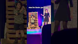 LIVE THEATER goes WRONG! 🎭❌ SHOW MUST GO ON! 😱 #shorts #reels #viral #fyp #funny #comedy #trending