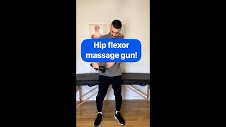 Improve tight and stiff hips with massage gun!