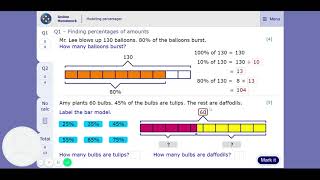 MyMaths Tutorial Modelling percentages
