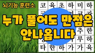 [숨은단어찾기/치매예방] 누가 풀어도 만점은 안나옵니다.  [뇌운동훈련소/치매테스트/치매예방활동/단어퀴즈]19