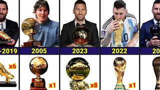 Lionel Messi Career All Trophies & Awards 2023