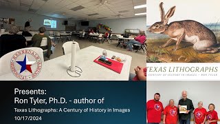 10/17/2024 - Lecture 3 - "Texas Lithographs" by Ron Tyler
