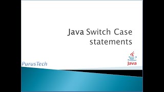 Switch Case Statements_Part-10_Java Tutorial for Beginners