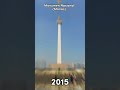 evolution monumen nasional monas 1975 sekarang monas jakarta indonesia trending evolution