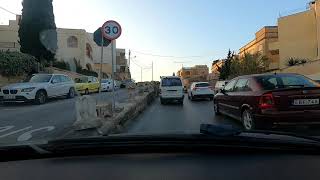 Malta to Gozo Driving Full Video with Sunset and Ferry loading / unloading 2021