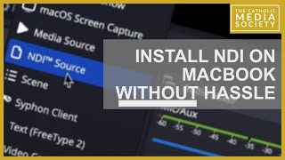 Fix NDI Source On OBS Mac
