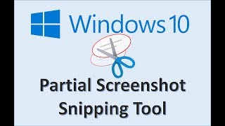 Windows 10 - Snipping Tool - How to Use Screen Snip to Take Screenshot - Shortcut Key Tutorial in MS