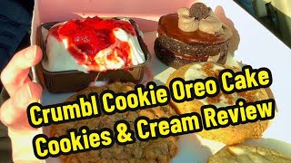 Crumbl Cookie Oreo Cake Pre Workout cheat meal! #crumblcookies #oreo #review #cheatmeal #workout