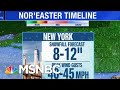 Massive Winter Storm Heading East Toward Atlantic Coastline | Hallie Jackson | MSNBC