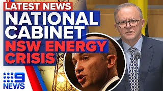 Leaders discuss health and energy, NSW energy minister granted emergency powers | 9 News Australia