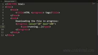 HTML progress Tag