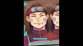 Naruto characters telling knock knock jokes