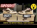 BEWARE!!!! TRAVIS SCOTT REVERSE MOCHA JORDAN 1 LOW REAL VS. FAKE | DETAILED COMPARISON