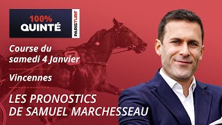 Pronostics Quinté PMU - 100% Quinté du Samedi 4 janvier à Paris-Vincennes