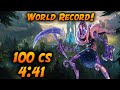 League of Legends Speedrun 100CS Category 4:41 S10 World Record