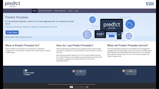 PREDICT 预报前列线网上工具--帮助初确诊前列线癌病患作出医疗决定: https://prostate.predict.nhs.uk