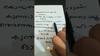 കൊമ്പങ്ങാട് കോയയും കുഞ്ഞാപ്പു song lyrics#shortsvideo #creative illu