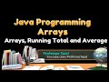 Java Arrays |  Running Total and Average | New Java Tutorial 2021