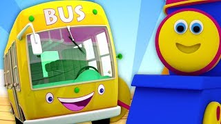 ล้อบนรถบัส | เพลงรถบัสสำหรับเด็ก | บทกวีสำหรับเด็กทารก | บ๊อบรถไฟ | Wheels On The Bus | Kids Song