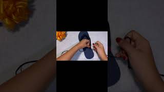 අඩු වියදමින් වෙනස් විදිහේ Slippers දෙකක් හදමුද? #handmade #slippers #viral #smallbusiness