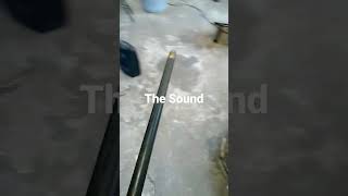 The real sound of metal pipe falling.