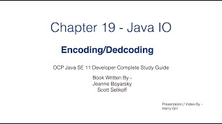 Part 0 - Encoding/Decoding - Java IO (Input/Output)