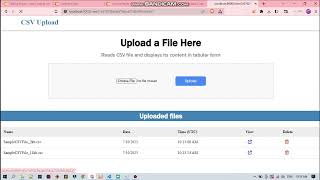 CSV Upload || Coding Ninjas || Back End Test