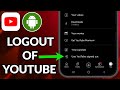 How To Logout Of YouTube Account On Mobile