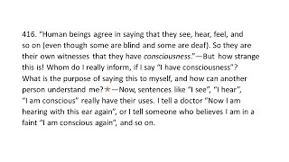 Wittgenstein on consciousness 2