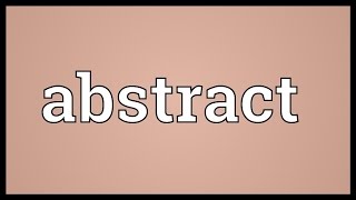 Abstract Meaning