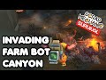 Invading Farmbot Canyon - Killing Farmbots in Scrap Mechanic Survival