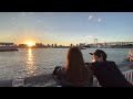 お台場の夕日を見ながら散歩✨絶景 サンセット✨japan tokyo odaiba✨