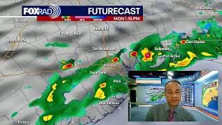 Timing today's severe weather in Houston on Mondays with Mike