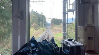 [前面展望]近鉄吉野線壺阪山駅から市尾駅