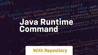 java runtime command