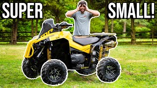 100HP Four Wheeler VS Super TINY TIRES! *HUGE BURN OUT*