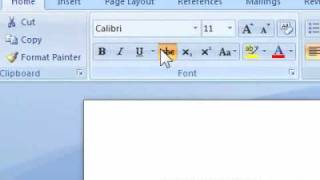 How to apply strikethrough to selected text in Word