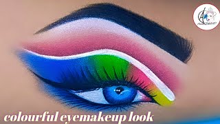 colourful Makeup Tutorial/#viral #makeup #viral #eyemakeup #tutorial
